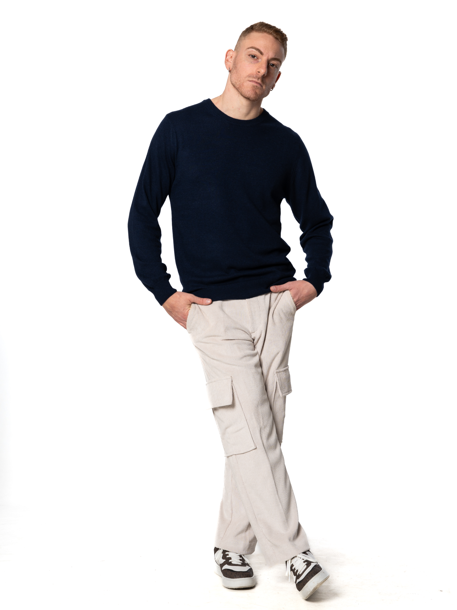 Pullover Kashmir blu