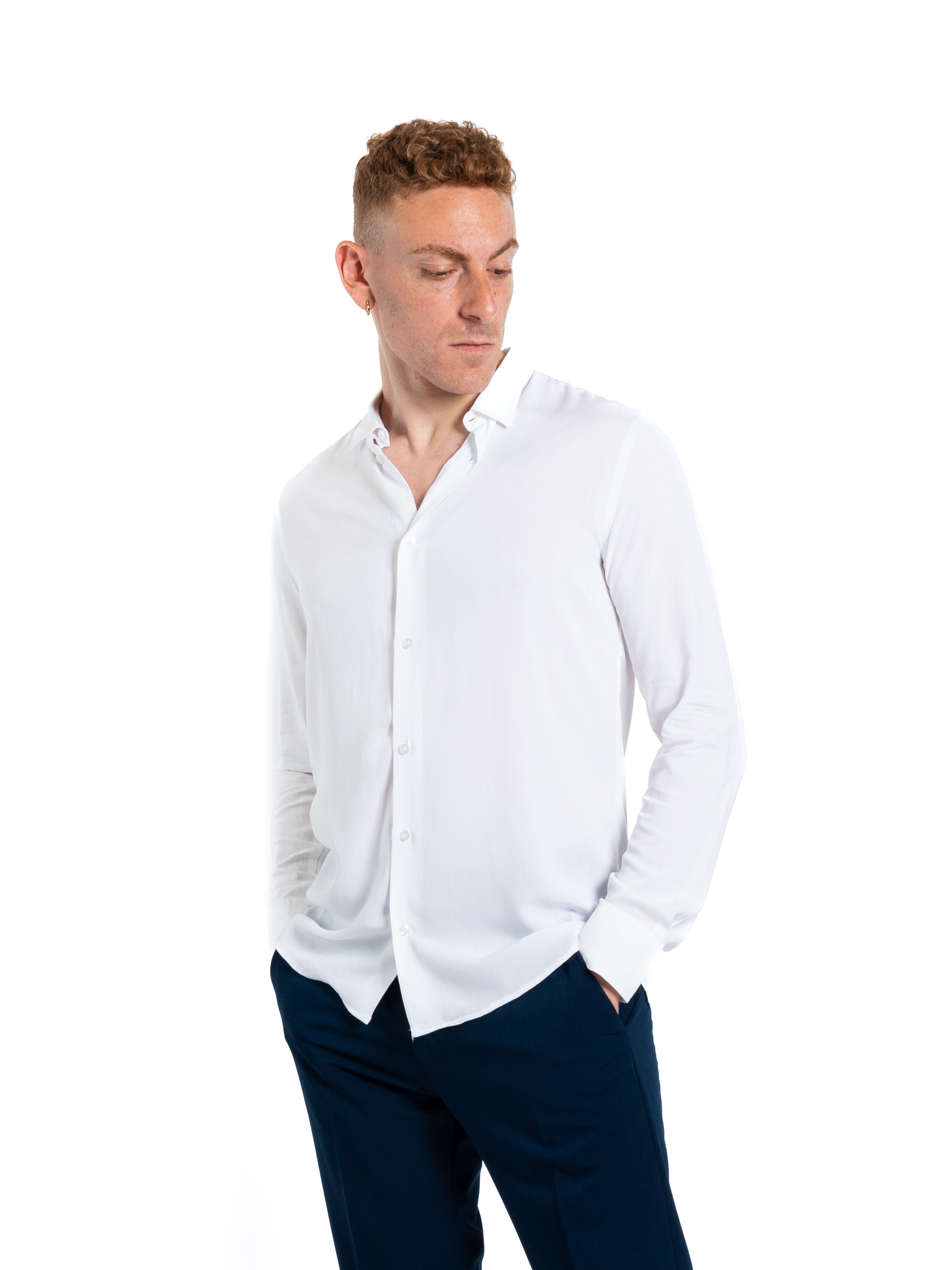 Camicia Stromboli bianca over