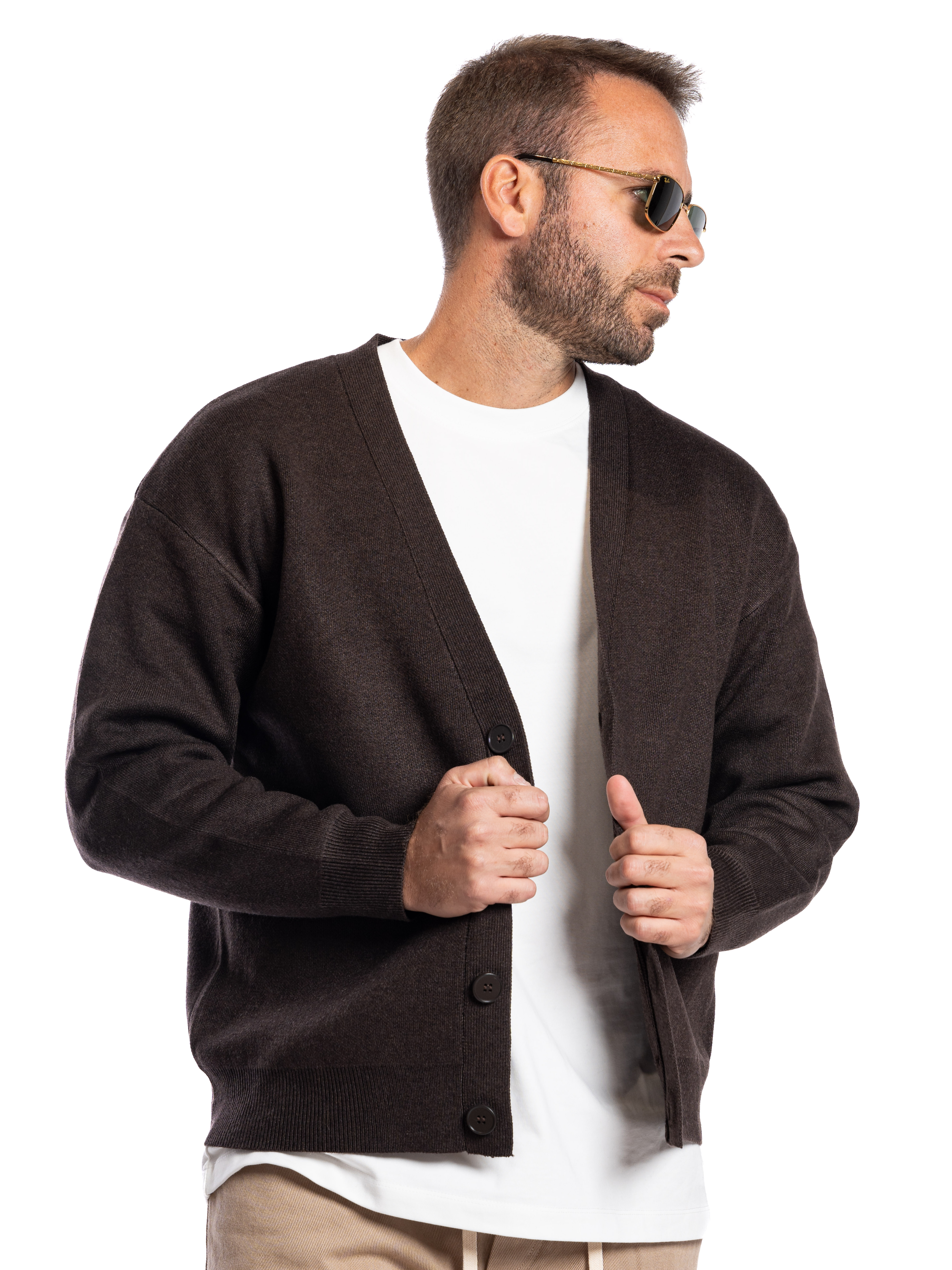 Cardigan Pockets caffè