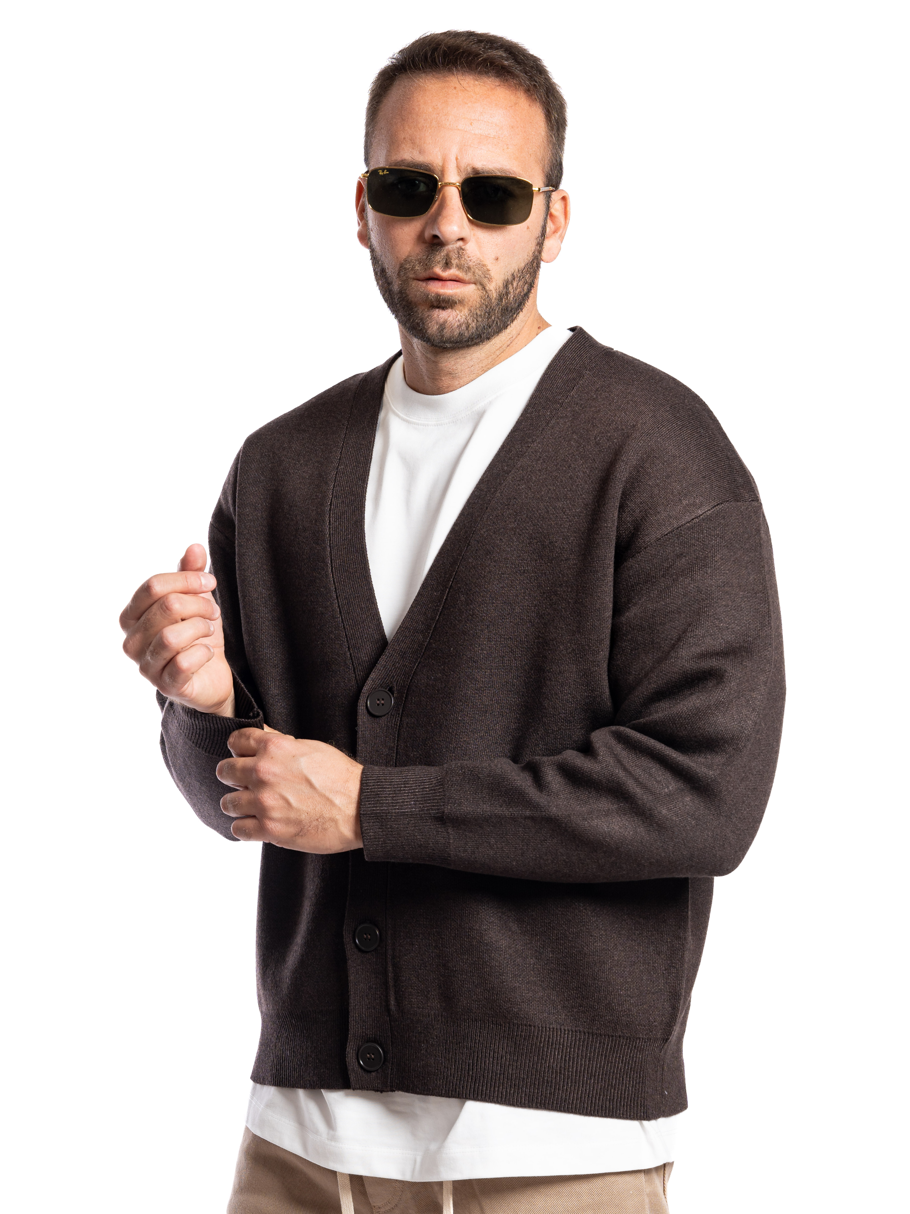 Cardigan Pockets caffè