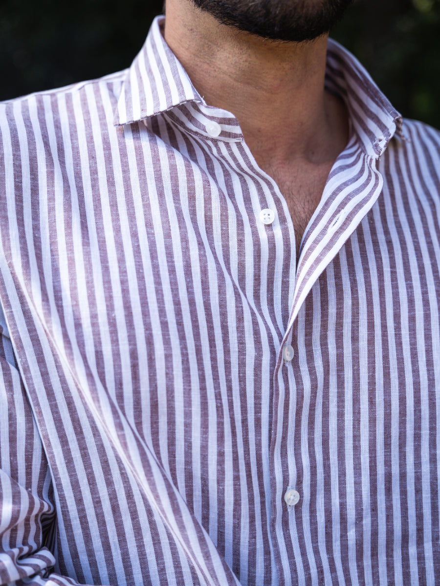 Camicia Maiori tortora - 100%
