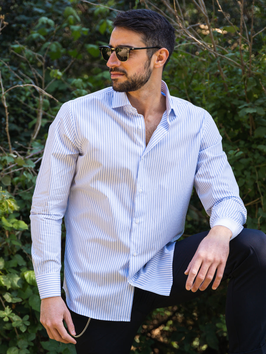 Camicia Cotton Celeste