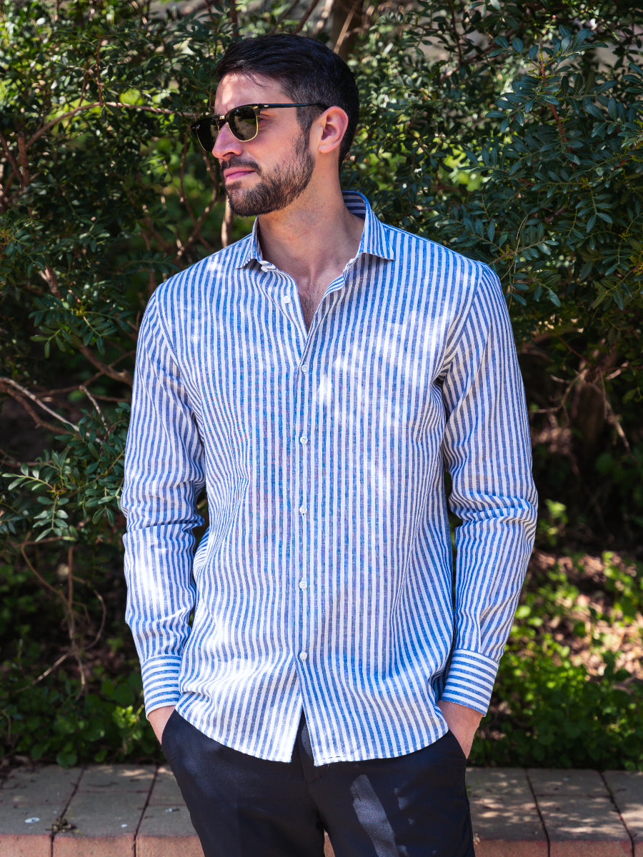 Camicia Maiori azzurra - 100%