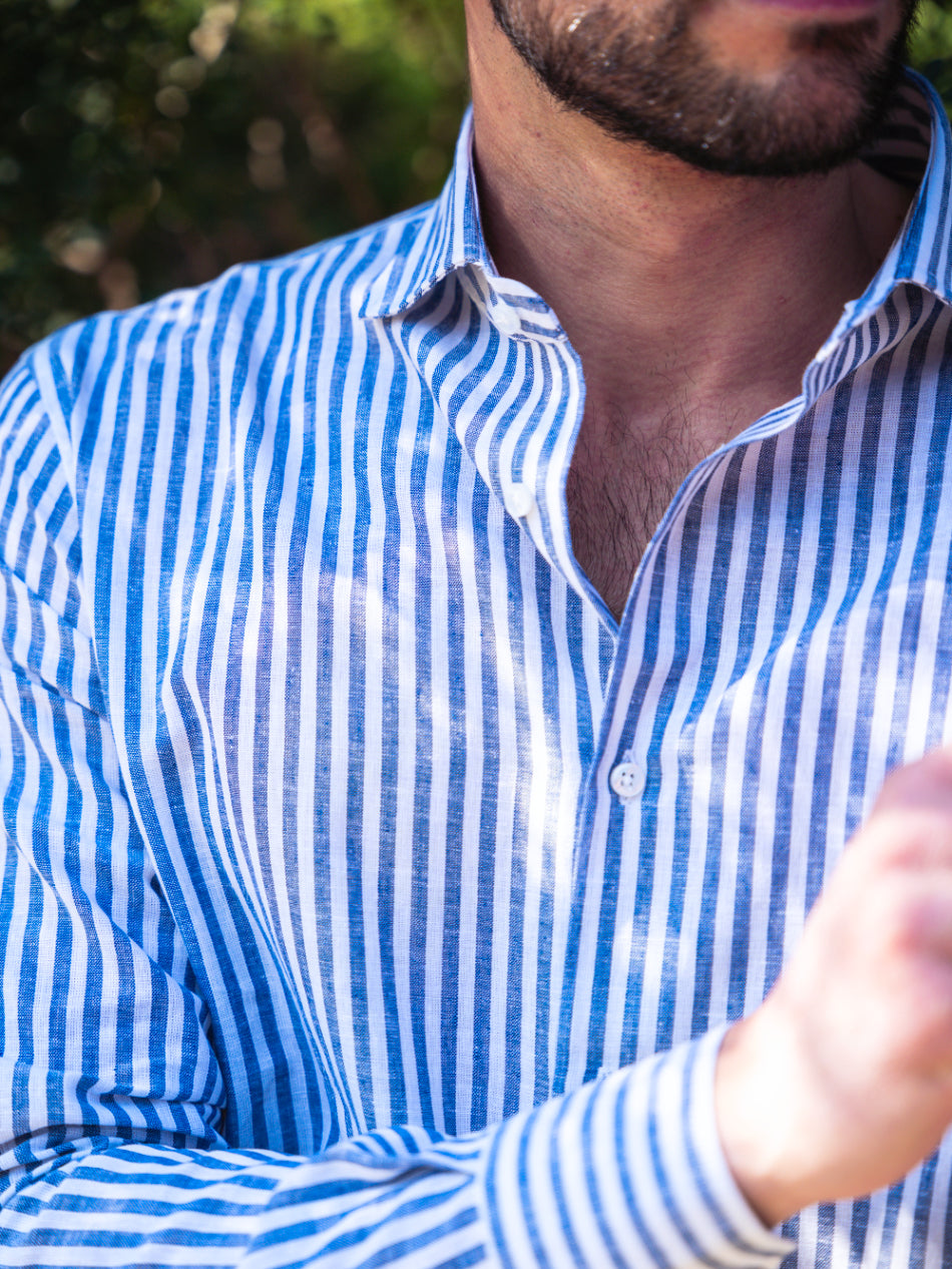 Camicia Maiori azzurra - 100%