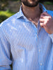 Camicia Maiori cielo - 100%
