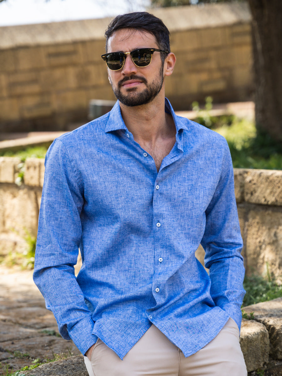 Camicia Positano azzurra