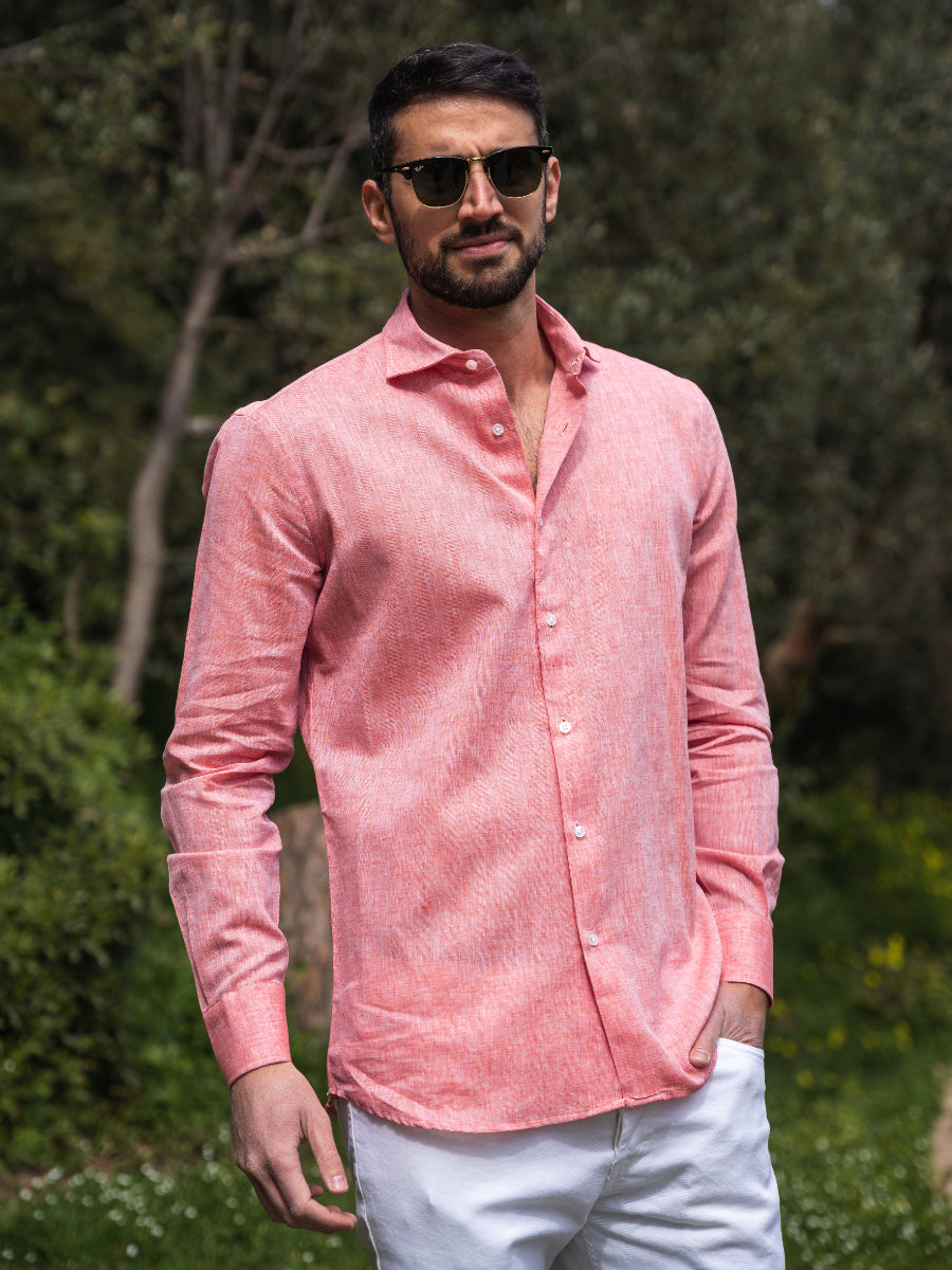 Camicia Positano arancio