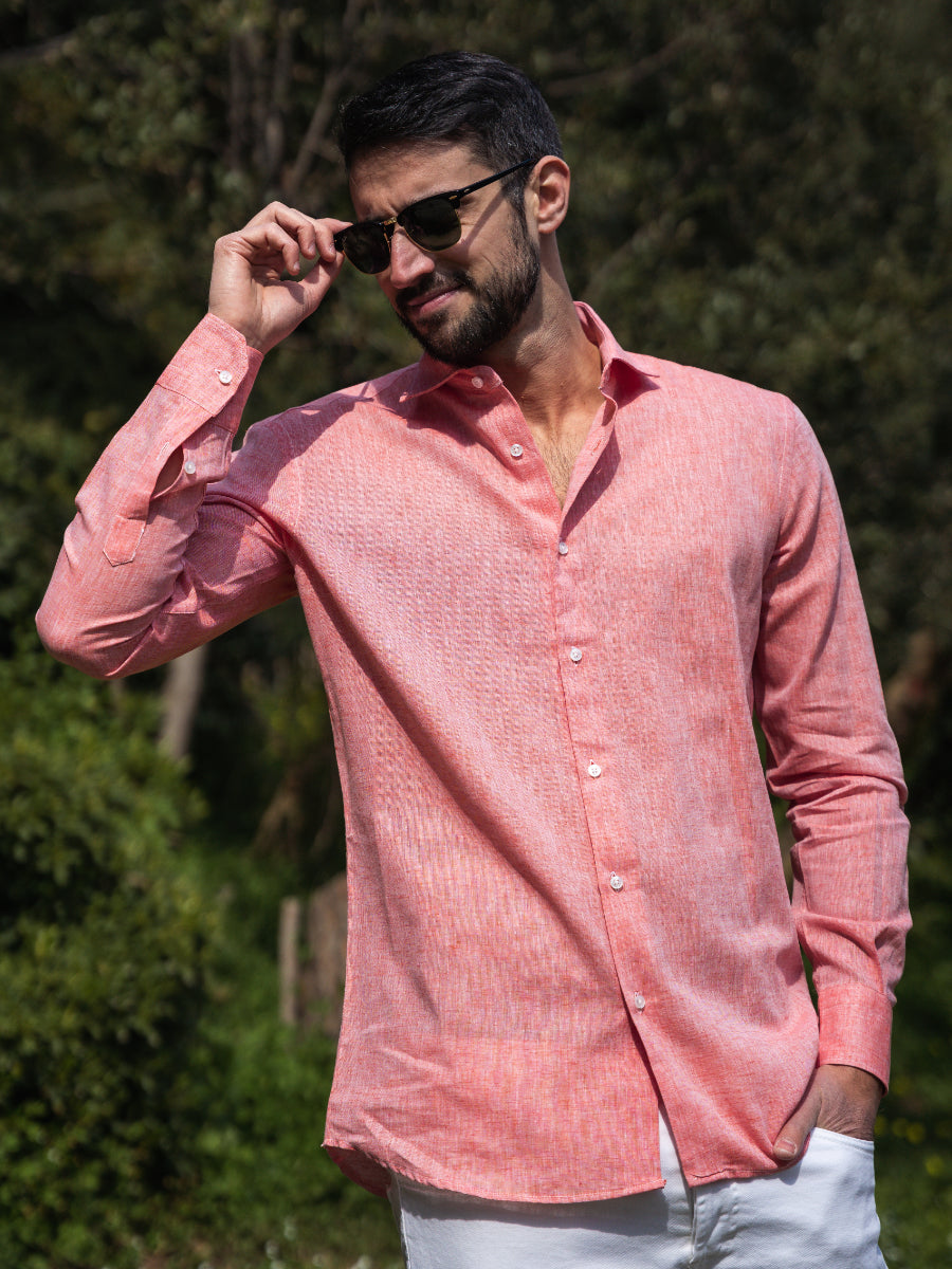 Camicia Positano arancio