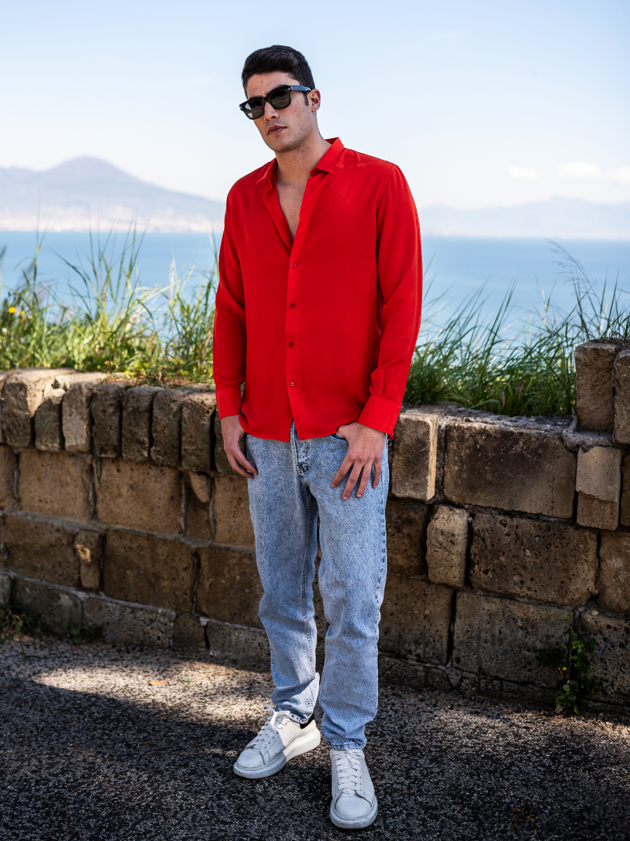 Camicia Stromboli Corallo