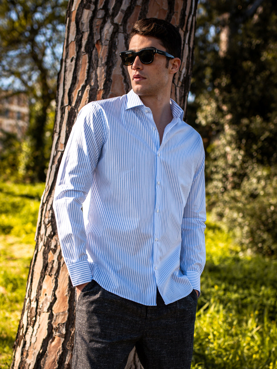 Camicia Cotton Celeste