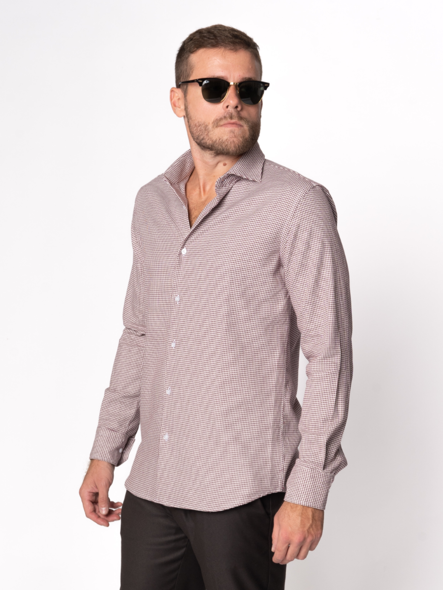 Camicia Burnaby bordeaux
